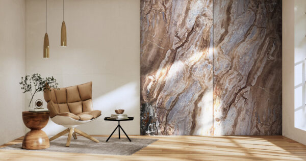 PVC панел - Arabescato brown