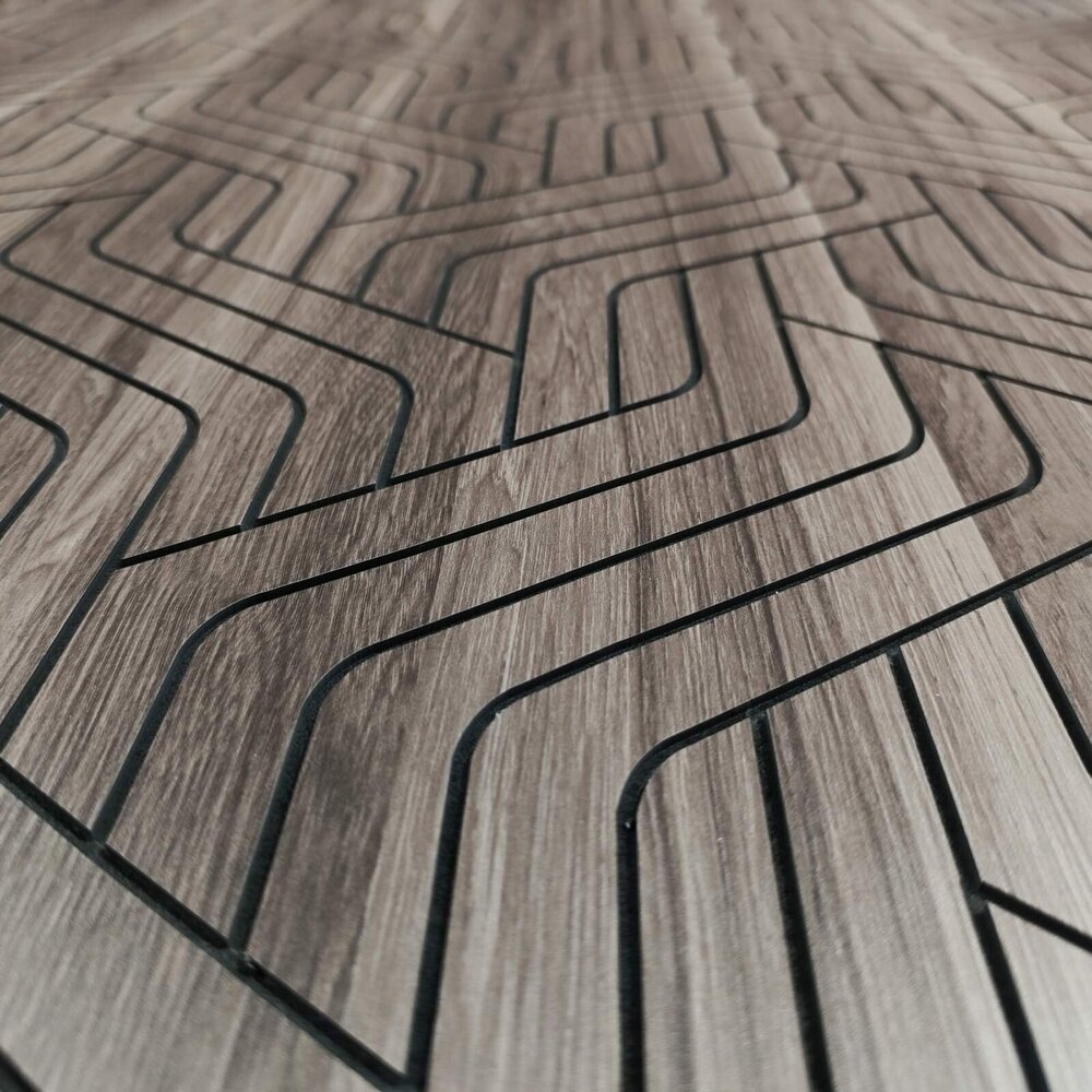 Релефен панел FLOW SMOKED WOOD