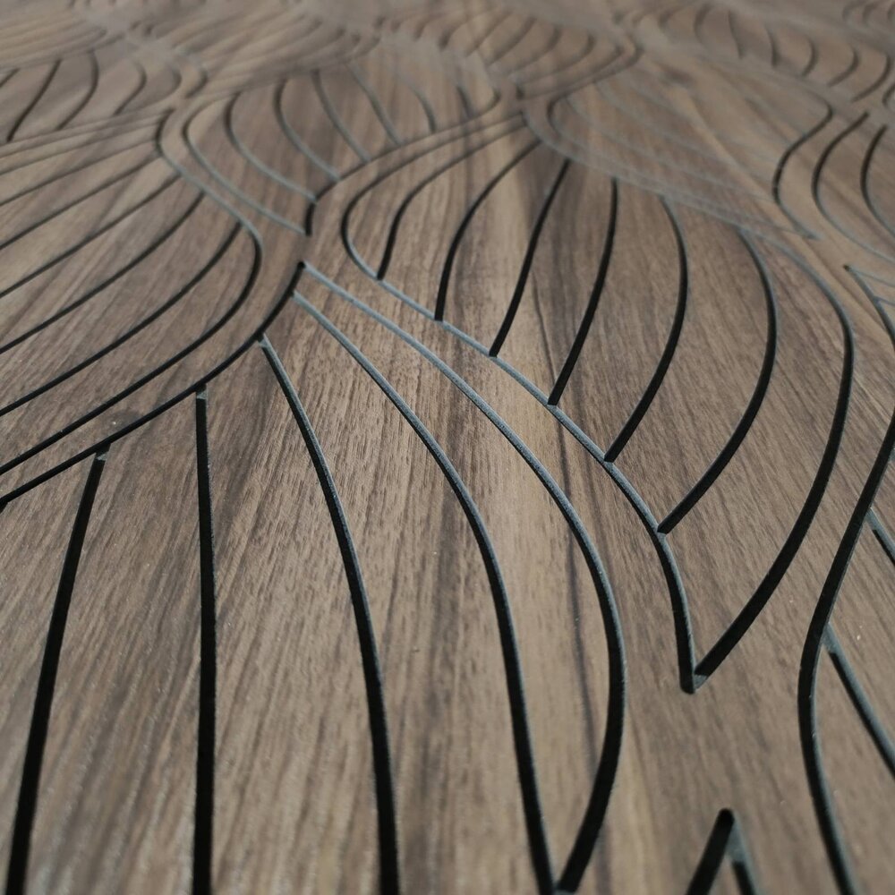 Релефен панел LEAF DARK TEAK