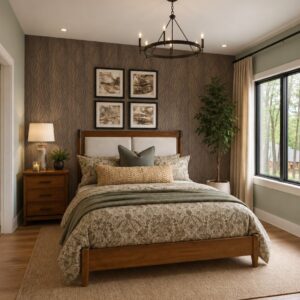 Релефен панел LEAF DARK TEAK